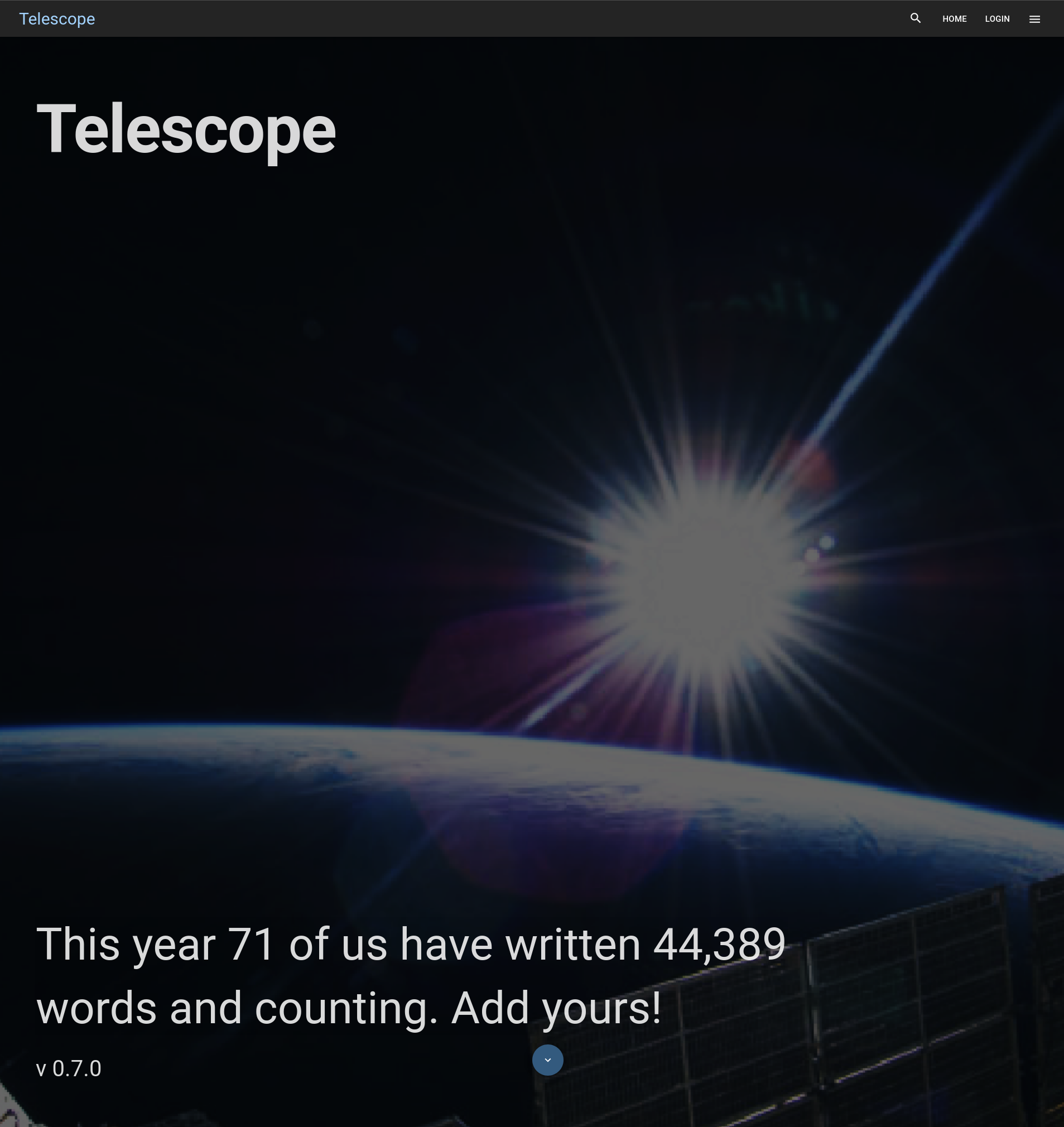 Live Instance of Telescope